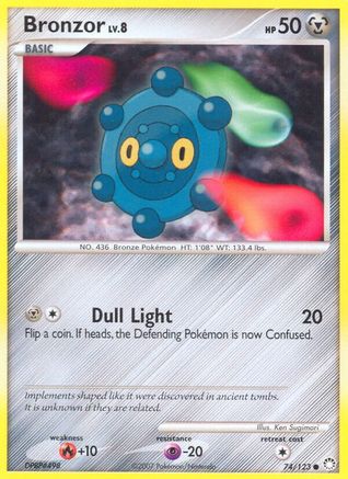 Bronzor 074/123 - Reverse Holofoil Mysterious Treasures