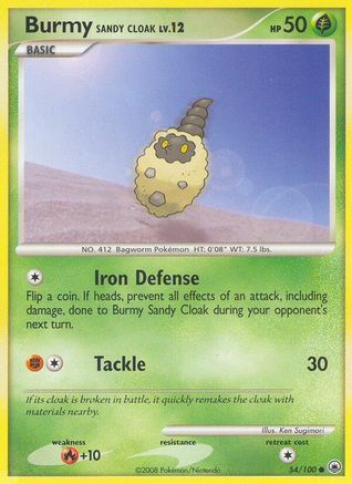 Burmy Sandy Cloak 054/100 - Reverse Holofoil Majestic Dawn