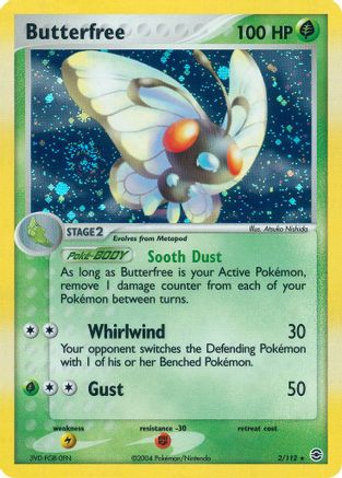 Butterfree 002/112 - Reverse Holofoil FireRed & LeafGreen
