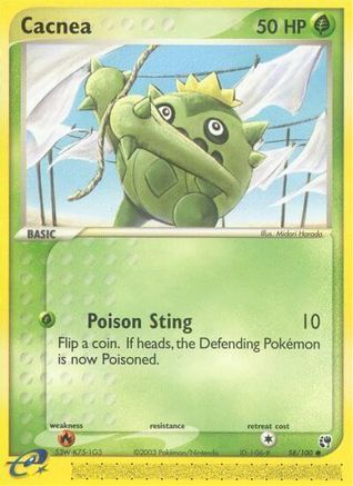 Cacnea 058/100 - Reverse Holofoil Sandstorm
