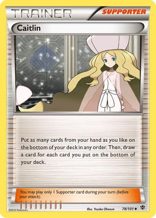Caitlin 078/101 - Reverse Holofoil Plasma Blast