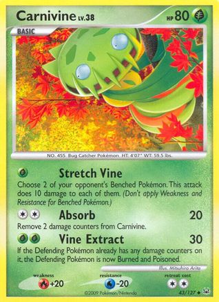 Carnivine 043/127 - Reverse Holofoil Platinum