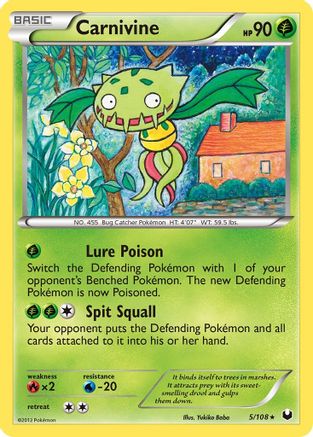 Carnivine 005/108 - Reverse Holofoil Dark Explorers