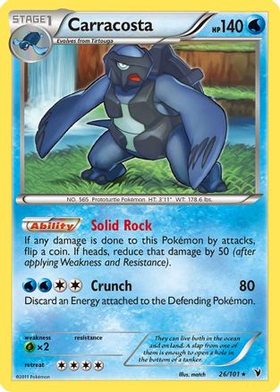 Carracosta 026/101 - Reverse Holofoil Noble Victories