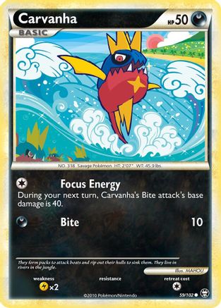 Carvanha 059/102 - Reverse Holofoil Triumphant