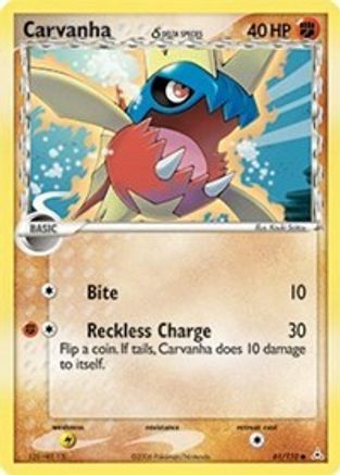 Carvanha (Delta Species) 061/110 - Reverse Holofoil Holon Phantoms