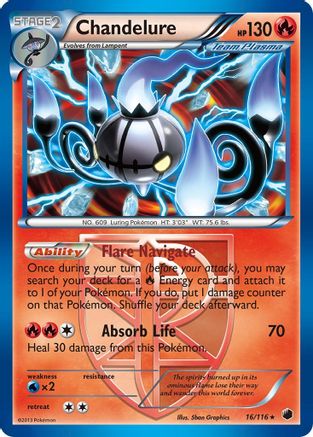 Chandelure (Team Plasma) 016/116 - Reverse Holofoil Plasma Freeze