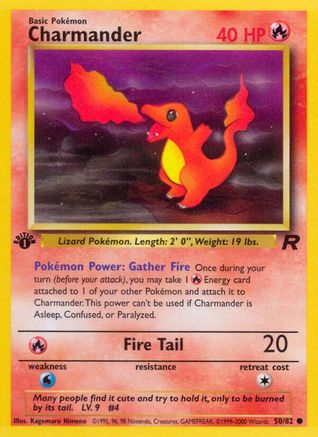 Charmander 050/82 - 1st Edition Team Rocket