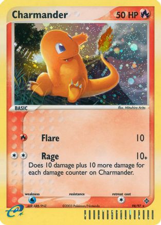 Charmander 098/97 - Holofoil Dragon