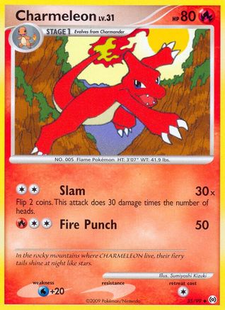 Charmeleon 035/99 - Reverse Holofoil Arceus