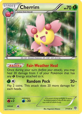Cherrim 007/135 - Reverse Holofoil Plasma Storm