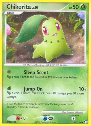 Chikorita 077/123 - Reverse Holofoil Mysterious Treasures