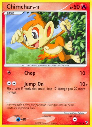 Chimchar 097/147 - Reverse Holofoil Supreme Victors