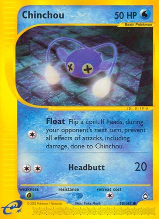 Chinchou 070/147 - Reverse Holofoil Aquapolis