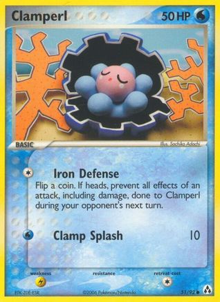 Clamperl 051/92 - Reverse Holofoil Legend Maker