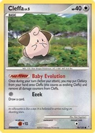 Cleffa 078/130 - Reverse Holofoil Diamond and Pearl
