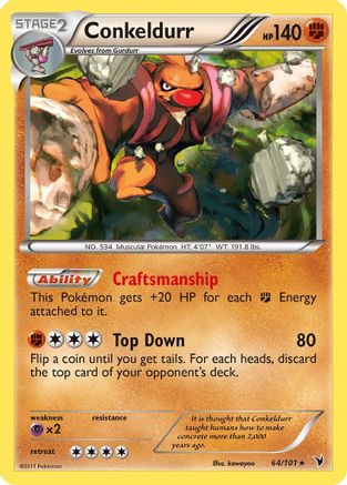 Conkeldurr 064/101 - Holofoil Noble Victories