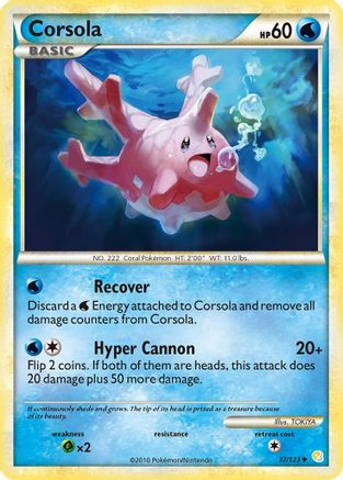 Corsola 037/123 HeartGold SoulSilver