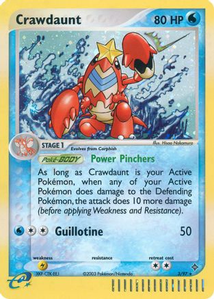 Crawdaunt 003/97 - Holofoil Dragon