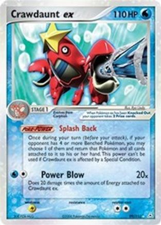 Crawdaunt ex 099/110 - Holofoil Holon Phantoms