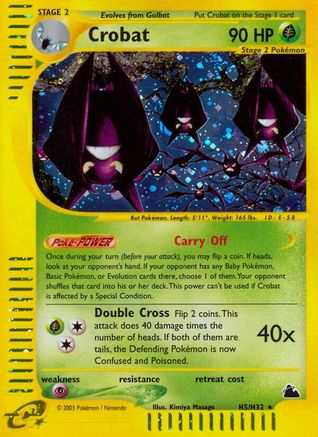Crobat H05/H32 - Holofoil Skyridge