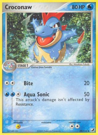 Croconaw 038/115 - Reverse Holofoil Unseen Forces