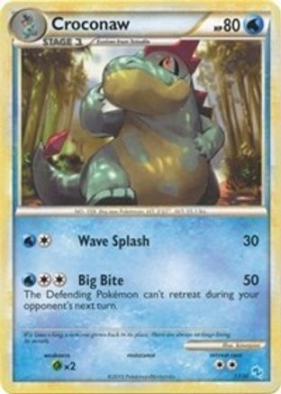 Croconaw (#17) (#17) 017 HGSS Trainer Kit Gyarados & Raichu