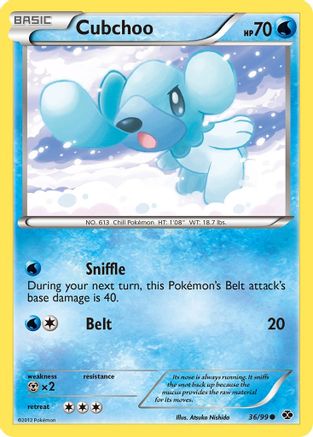 Cubchoo 036/99 - Reverse Holofoil Next Destinies
