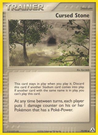 Cursed Stone 072/92 - Reverse Holofoil Legend Maker