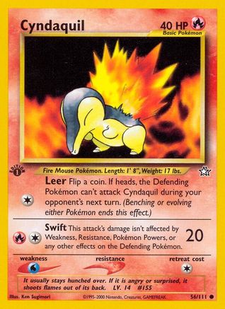 Cyndaquil 056/111 - 1st Edition Neo Genesis