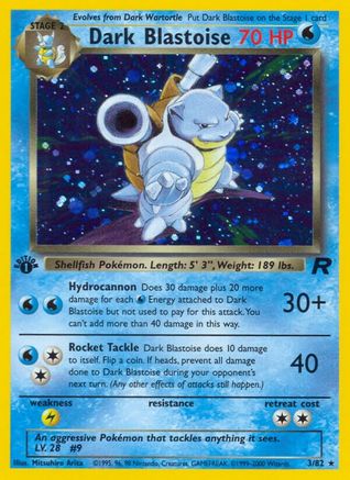 Dark Blastoise 003/82 - 1st Edition Holofoil Team Rocket