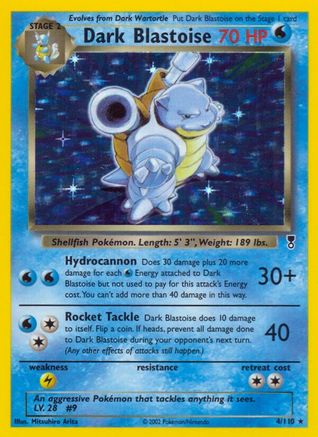Dark Blastoise 004/110 - Holofoil Legendary Collection