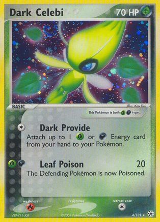 Dark Celebi 004/101 - Reverse Holofoil Hidden Legends