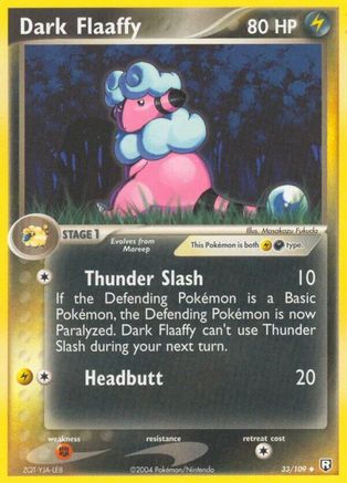 Dark Flaaffy 033/109 - Reverse Holofoil Team Rocket Returns