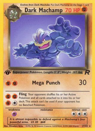 Dark Machamp 027/82 - 1st Edition Team Rocket