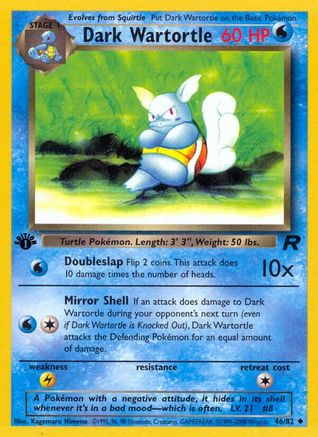 Dark Wartortle 046/82 - 1st Edition Team Rocket