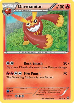 Darmanitan 021/98 - Reverse Holofoil Emerging Powers
