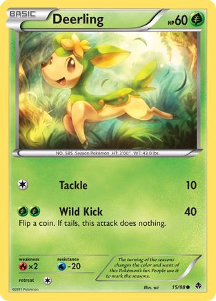 Deerling 015/98 - Reverse Holofoil Emerging Powers