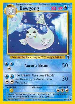Dewgong 040/110 - Reverse Holofoil Legendary Collection
