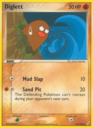Diglett 050/100 - Reverse Holofoil Crystal Guardians