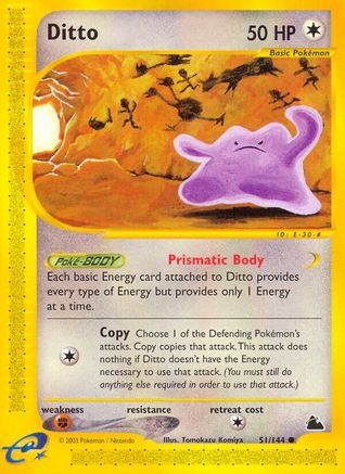 Ditto 051/144 - Reverse Holofoil Skyridge