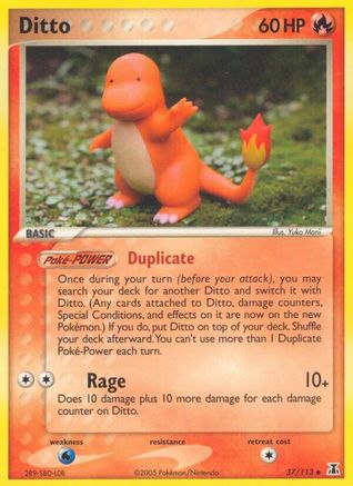 Ditto (Charmander) 037/113 - Reverse Holofoil Delta Species