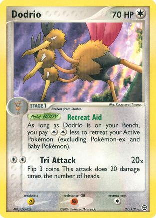 Dodrio 021/112 - Reverse Holofoil FireRed & LeafGreen
