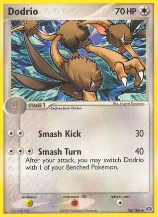 Dodrio 026/106 - Reverse Holofoil Emerald