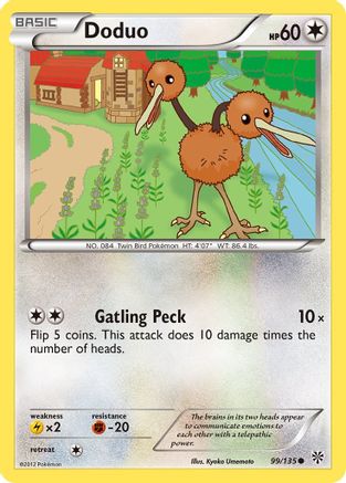 Doduo 099/135 - Reverse Holofoil Plasma Storm