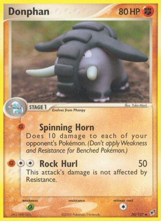 Donphan 030/107 - Reverse Holofoil Deoxys
