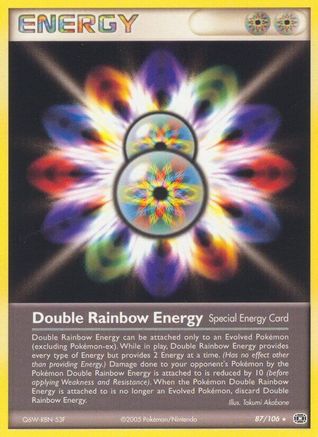 Double Rainbow Energy 087/106 - Reverse Holofoil Emerald