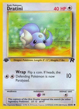 Dratini 053/82 - 1st Edition Team Rocket