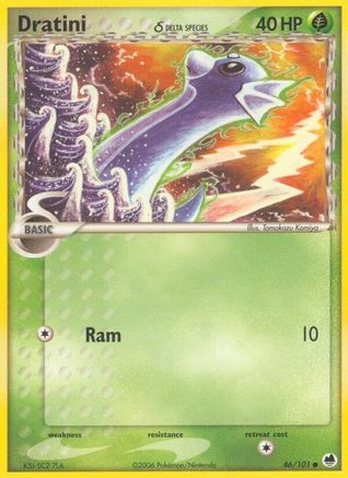 Dratini (Delta Species) 046/101 - Reverse Holofoil Dragon Frontiers
