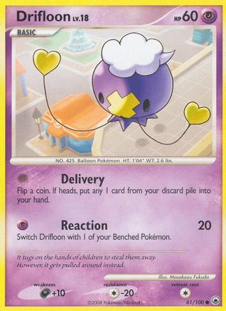 Drifloon 061/100 - Reverse Holofoil Majestic Dawn